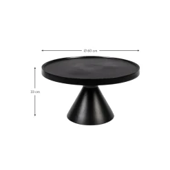 Tavolino Da Salotto Rotondo In Metallo Floss