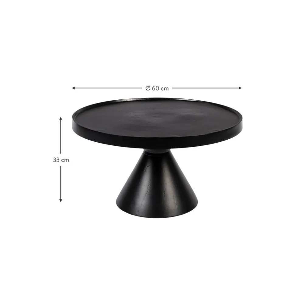 Tavolino Da Salotto Rotondo In Metallo Floss