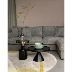 Tavolino Da Salotto Rotondo In Metallo Floss