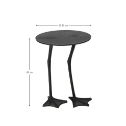 Tavolino Decorativo In Metallo Duck