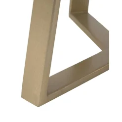 Tavolino Dorato Con Piano In Vetro Fortunata