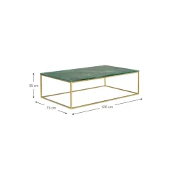 Tavolino Grande Da Salotto In Marmo Alys