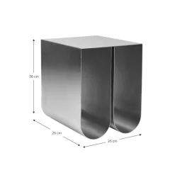 Tavolino In Metallo Curved