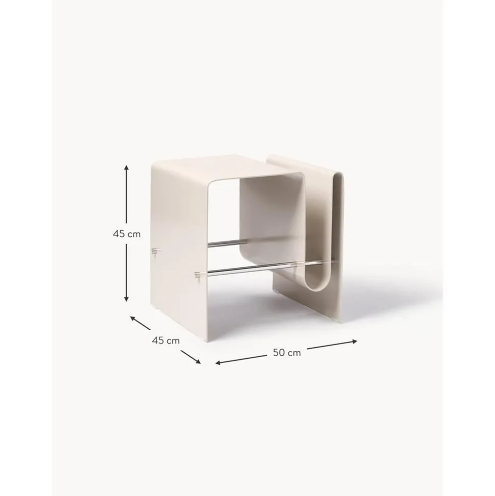 Tavolino Moderno In Metallo Julia