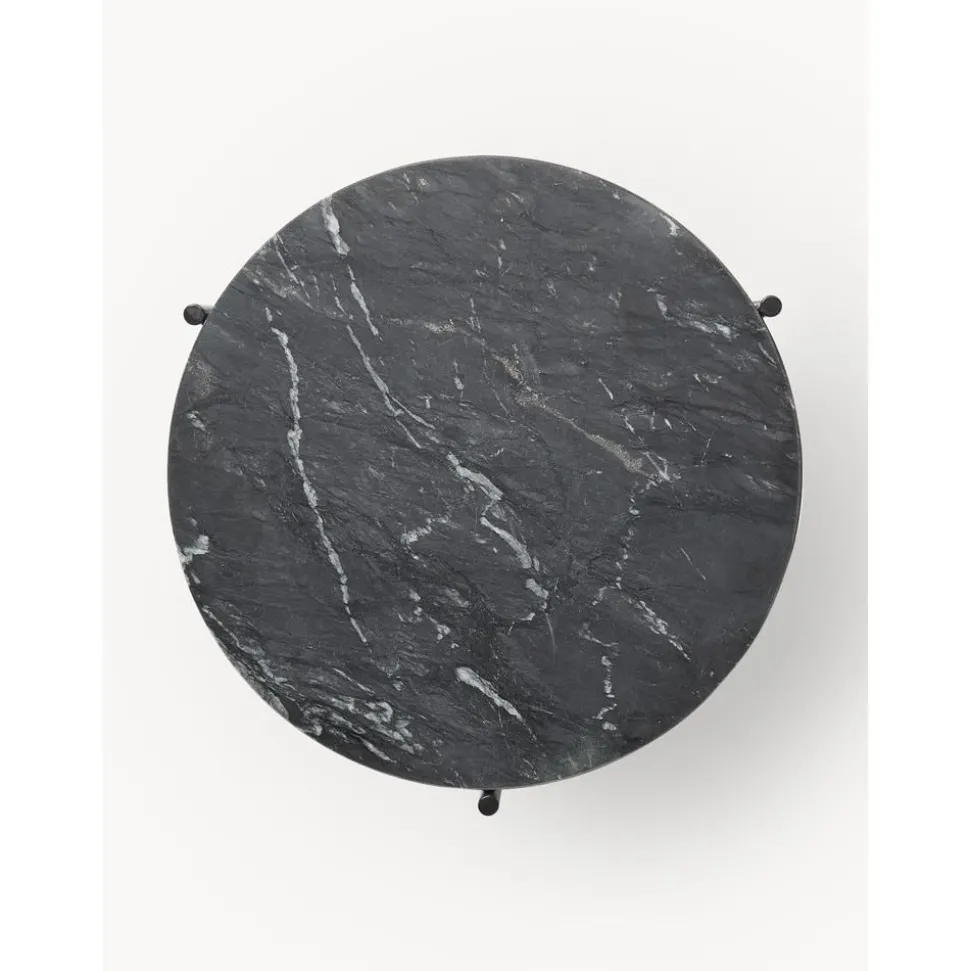 Tavolino Rotondo Con Piano In Marmo Ella