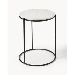 Tavolino Rotondo Con Piano In Marmo Ella