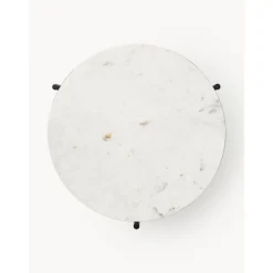 Tavolino Rotondo Con Piano In Marmo Ella