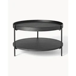 Tavolino Rotondo Da Salotto In Legno Renee