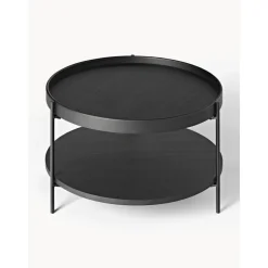 Tavolino Rotondo Da Salotto In Legno Renee