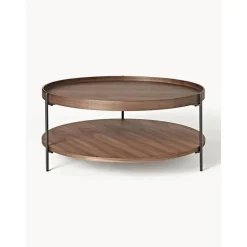 Tavolino Rotondo Da Salotto In Legno Renee