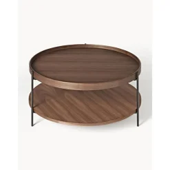 Tavolino Rotondo Da Salotto In Legno Renee