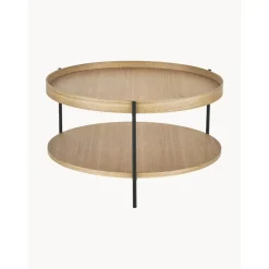 Tavolino Rotondo Da Salotto In Legno Renee