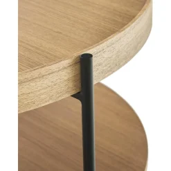 Tavolino Rotondo Da Salotto In Legno Renee