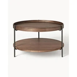 Tavolino Rotondo Da Salotto In Legno Renee