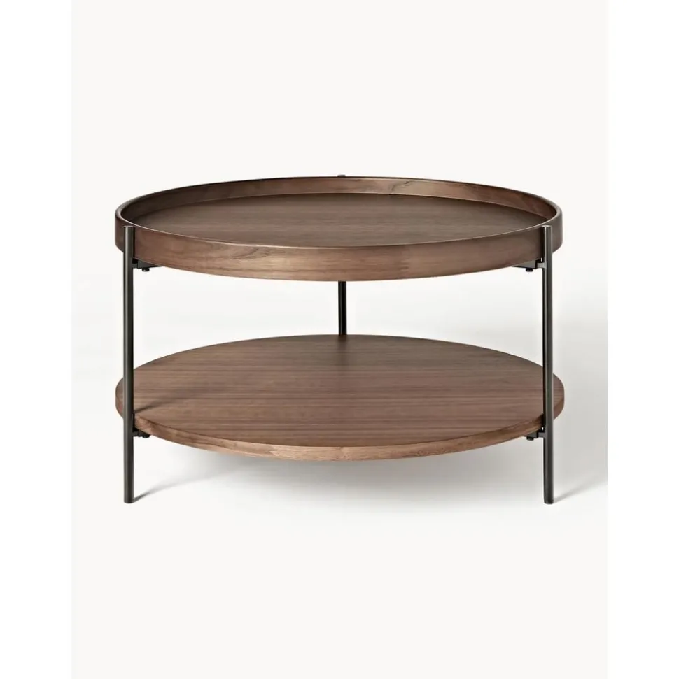 Tavolino Rotondo Da Salotto In Legno Renee