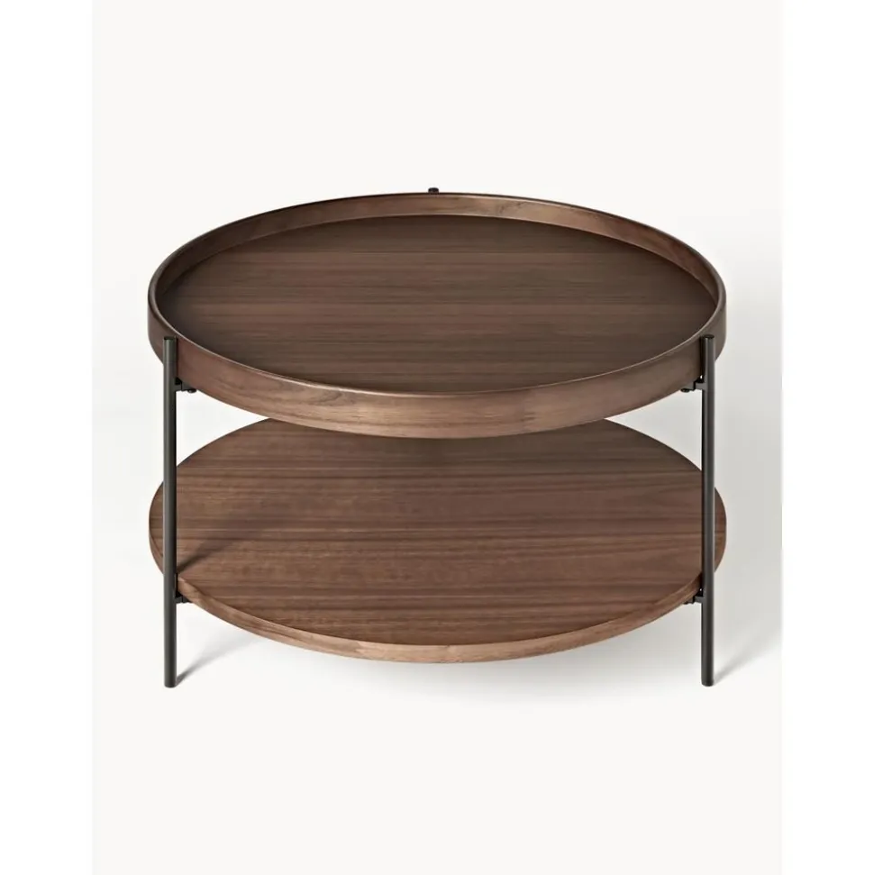 Tavolino Rotondo Da Salotto In Legno Renee