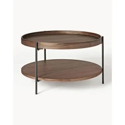 Tavolino Rotondo Da Salotto In Legno Renee