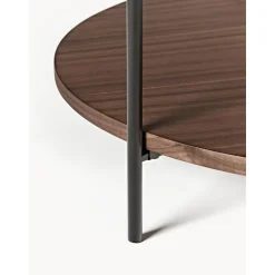 Tavolino Rotondo Da Salotto In Legno Renee