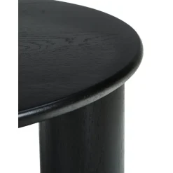 Tavolino Rotondo Da Salotto In Legno Di Quercia Didi