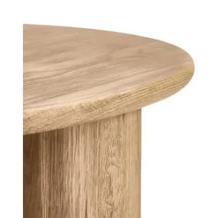 Tavolino Rotondo Da Salotto In Legno Di Quercia Didi