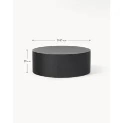 Tavolino Rotondo Da Salotto In Legno Dan