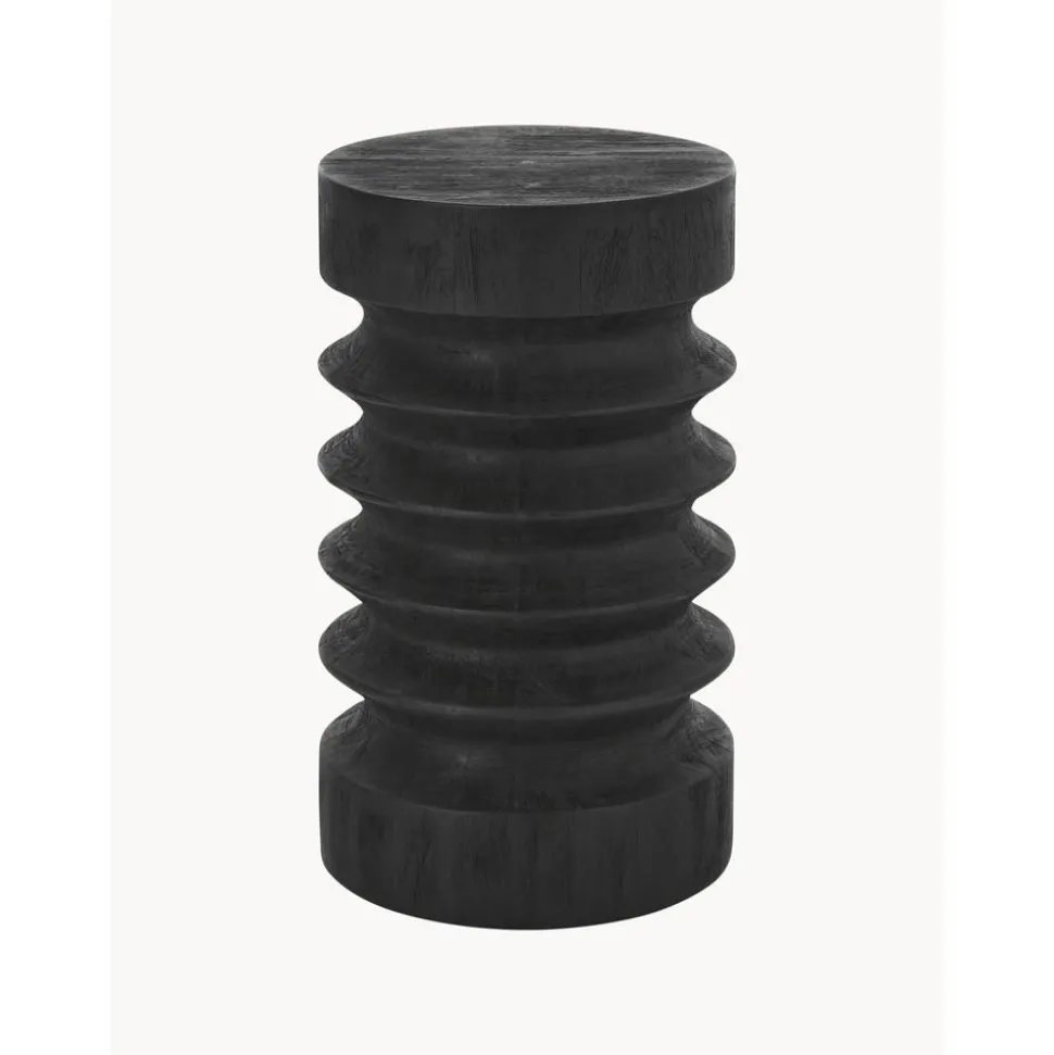 Tavolino Rotondo In Legno Di Mango Ringo