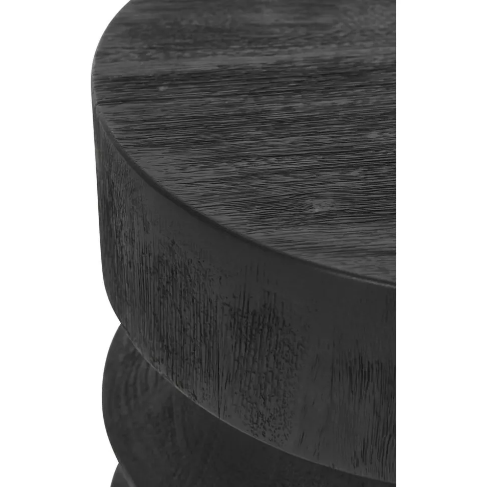 Tavolino Rotondo In Legno Di Mango Ringo