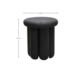 Tavolino Rotondo In Legno Di Mango Phant