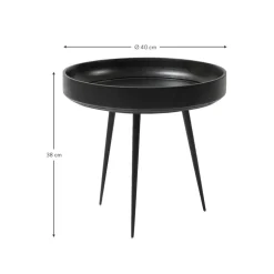 Tavolino Rotondo In Legno Di Mango Bowl