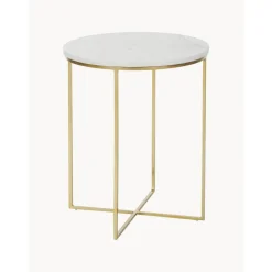 Tavolino Rotondo In Marmo Alys