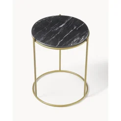 Tavolino Rotondo In Marmo Ella