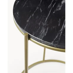 Tavolino Rotondo In Marmo Ella