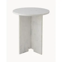 Tavolino Rotondo In Marmo Jasmina