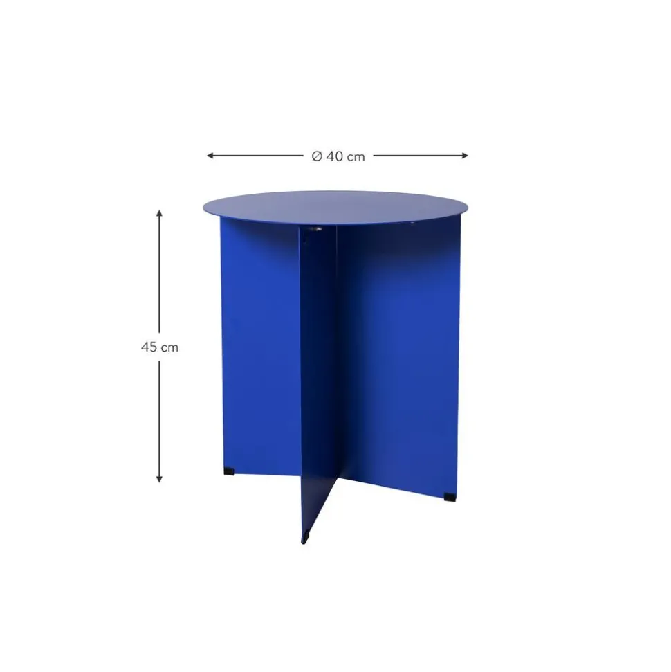 Tavolino Rotondo In Metallo Dinga