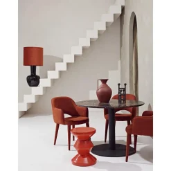 Tavolino Rotondo Zig Zag