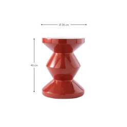 Tavolino Rotondo Zig Zag