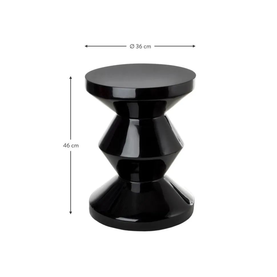 Tavolino Rotondo Zig Zag