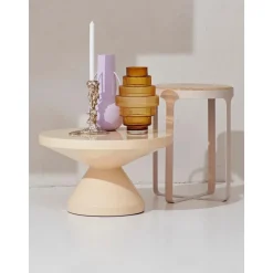 Tavolino Rotondo Zig Zag