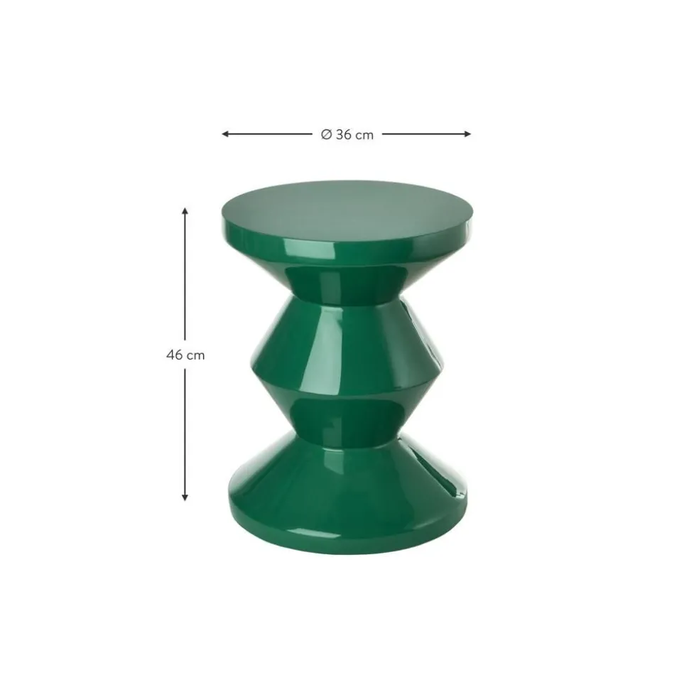 Tavolino Rotondo Zig Zag