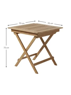 Tavolo Da Giardino In Legno Di Teak York, 70X70 Cm