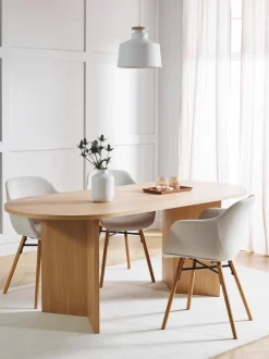 Tavolo Da Pranzo Ovale In Legno Toni, 200X90 Cm