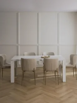 Tavolo Effetto Marmo Carl, 180 X 90 Cm