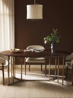 Tavolo Ovale In Legno Di Mango Luca, In Diverse Misure