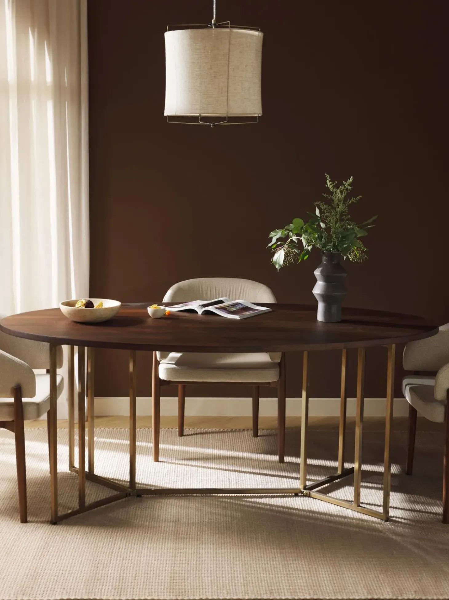 Tavolo Ovale In Legno Di Mango Luca, In Diverse Misure