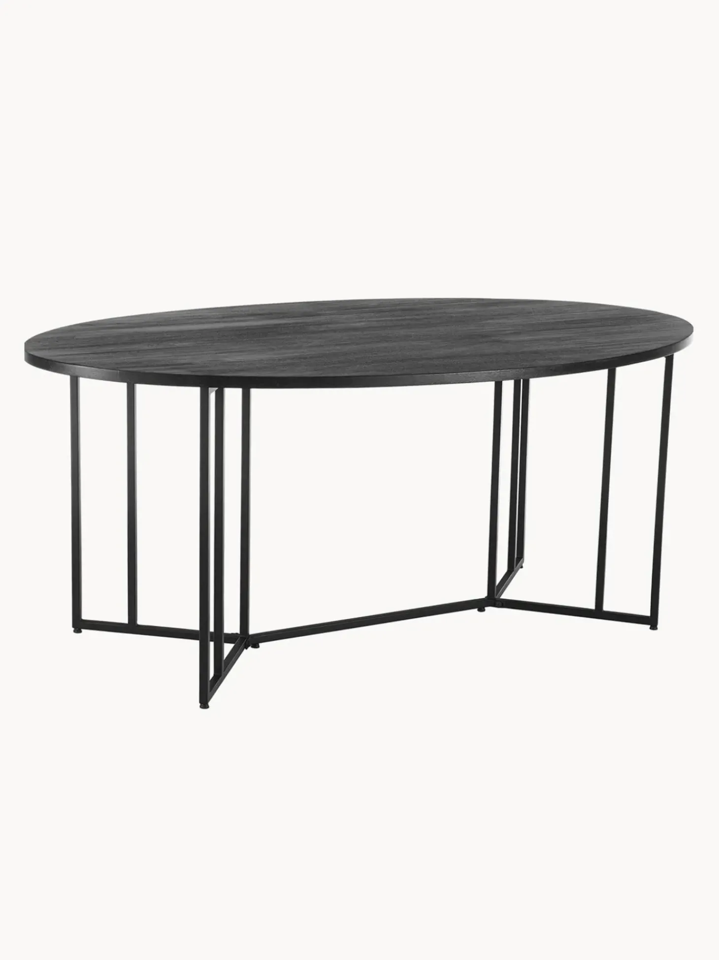 Tavolo Ovale In Legno Di Mango Luca, In Varie Misure