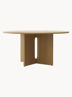 Tavolo Rotondo Con Finitura Di Quercia Androgyne, In Varie Misure