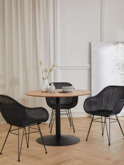 Tavolo Rotondo Con Finitura In Legno Di Frassino Minorca, O 100 Cm