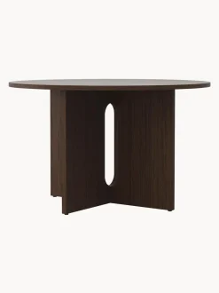 Tavolo Rotondo Con Finitura In Legno Di Quercia Scuro Androgyne, Diverse Misure