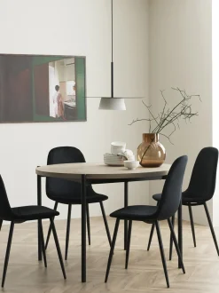 Tavolo Rotondo Con Sedie In Velluto Gilda, O 110 Cm