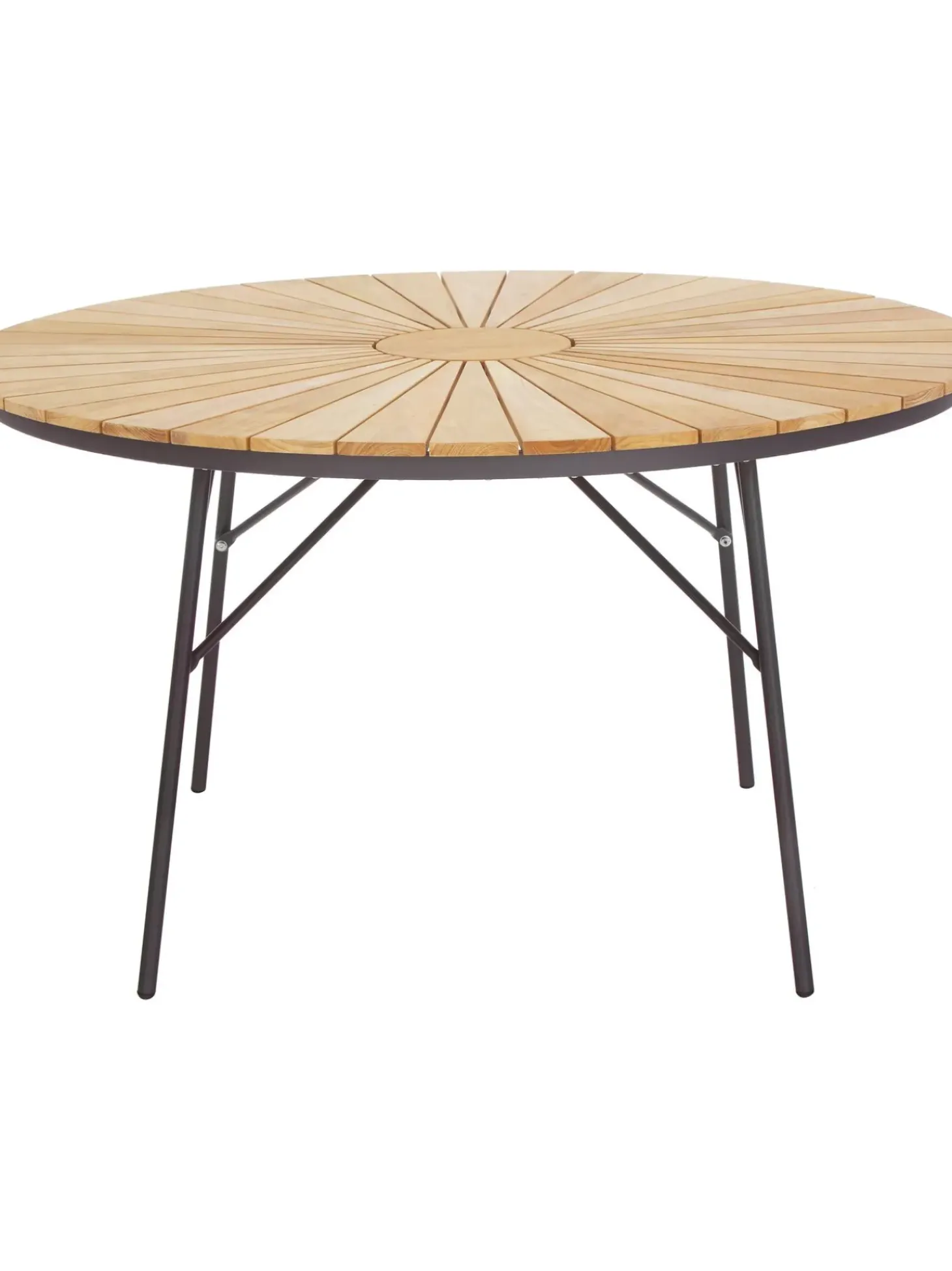 Tavolo Rotondo Da Giardino Con Piano In Legno Di Teak In Varie Misure Hard & Ellen